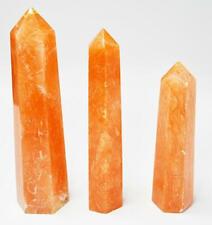 ORANGE TWIST CALCITE CRYSTAL TOWERS picture