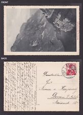 SWITZERLAND 1933, Vintage postcard, Säntisweg via Seealpsee, posted picture