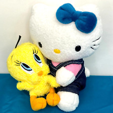 Japan Sanrio Vintage Hello Kitty & Tweety 6.6 inch Plush Doll Pre-Owned picture