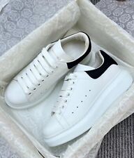 Alexander McQueen Sneakers Black velvet men's small white shoes size 8-12 picture