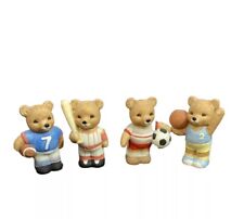 Homco/Home Interiors Set Of 4 Vintage Sports Bears Excellent Condition picture