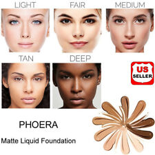 PHOERA Foundation Makeup Full Coverage Fast Base Brighten long-lasting Shade US picture