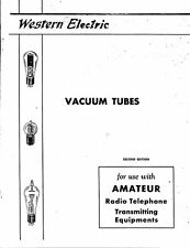 WESTERN ELECTRIC TUBES AMATEUR RADIO TELEPHONE TRANSMITTING EQUIPMENT 1933 PDF picture