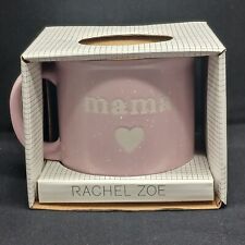 RACHEL ZOE MAMA HEART PINK & WHITE SPECKLED COFFEE TEA MUG picture