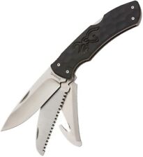 Browning Primal Kodiak Pocket Knife 8Cr13MoV Steel Blades Black Polymer Handle picture