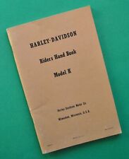 Original Vintage 1952-53 Harley Davidson Riders Hand Book Owners Manual Model K picture