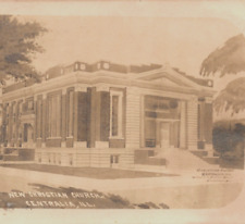 1910 RPPC New Christian Church Centralia ILL Artist Rendering Photo Postcard picture