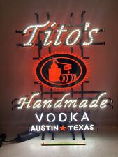 🔥PICK UP ONLY New Tito’s Vodka Bar Neon & Led Light Bar Beer Sign LARGE 28x 34 picture
