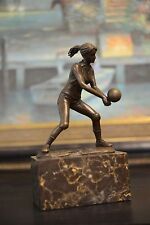 Bronze volleyball Player Sculpture Figurine Bronze Statue, Signed: Milo picture