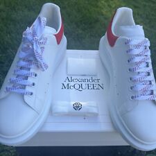 Alexander Mcqueen Men's White / Red Oversized Sneakers Size EU 45E / US 12 NEW picture