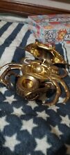 Antique Vintage Rare Crab Inkwell & Pen Holder ( Brass ) picture