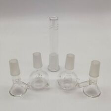 5pcs/set Clear 14mm Male Bowl & Downstem for Hookah Water Pipe Bong Accessories picture