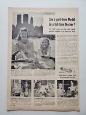 Ipana Toothpaste Model Evelyn Condon & Child Rowing, Class 1946 Vintage Print Ad picture
