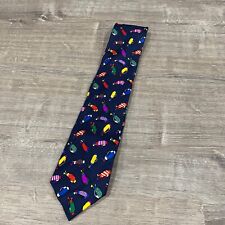 Alynn Neckwear Tie Well Dressed Bags Gold Novelty Golf Golfing C9 picture