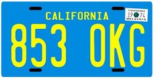 The Rockford Files 1974 James Garner CA License plate picture