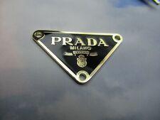 PRADA ZIP PULL charm  1''x1.5'' gold tone Black THIS IS FOR 1 picture