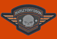HARLEY DAVIDSON Willie G Skull Badge 6.25 INCH PATCH.  picture