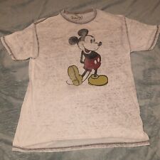 Disney Men’s Retro Mickey Mouse T-Shirt Size XL  Short Sleeve Gray S483 picture