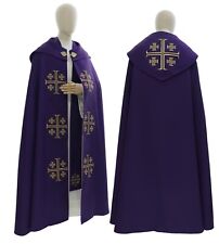 Purple Violet Gothic Cope with stole Vestment Capa pluvial Morada Piviale K723F picture
