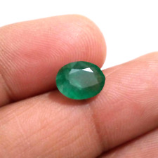 Top Zambian Emerald Oval Shape 2.80 Crt Natural Green Faceted Loose Gemstone picture