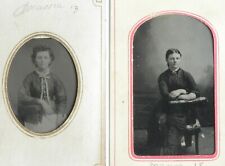 c. 1890s Portrait Victorian Wild West MAMA 13 18 yrs Tintype Photo IOWA FAMILY picture