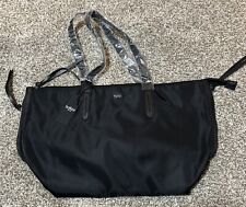 Botkier New York Bond Black Large Nylon Zipper Detail Tote Purse Travel Bag NWT picture