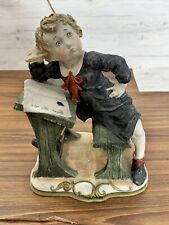Vintage Capodimonte Giuseppe Armani Figurine - Boy at School Desk, Hand-Painted picture