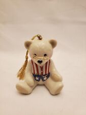Lenox Teddy's 100th Anniversary Porcelain Ornament Stars & Stripes 3