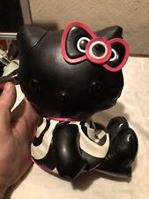 MAC Cosmetics Hello Kitty Black Faux Leather Plush Doll Limited Edition 2008 Rea picture