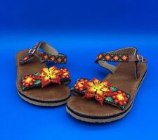 Huichol Beaded Art Sandals Women’s Size 6 picture