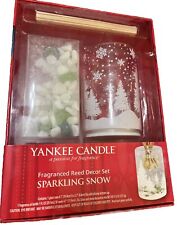 Yankee Candle Xmas Sparkling Snow Reed Diffuser 2010 NEW Open Box Discontinued picture