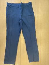 AKRIS Navy Cropped Trouser Size 8 High Waist New picture