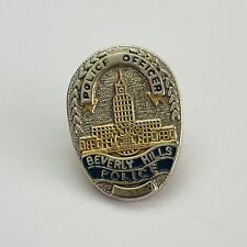 VINTAGE BEVERLY HILLS POLICE LAPEL PIN CITY VIEW  picture