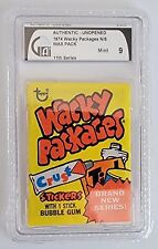 1975 WACKY PACKAGES 11TH SERIES UNOPENED PACK GRADED GAI 9  MINT  @ SUPER RARE @ picture