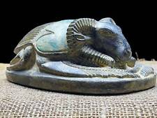Ancient Egyptian Scarab with God Khanum ( Khnum ) head - Scarab beetle picture