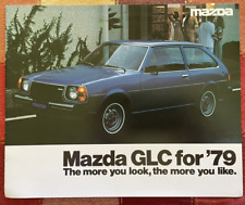 VINTAGE 1979 MAZDA GLC CAR ADVERTISING DEALER BROCHURE - NICE picture