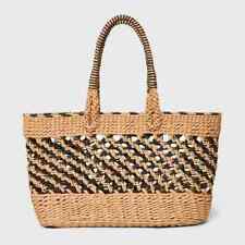 Large Straw Tote Handbag - A New Day™ picture