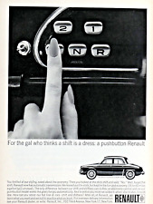 1964 Renault Jaeger Pushbutton Panel Vintage A Lady's Touch Original Print Ad picture