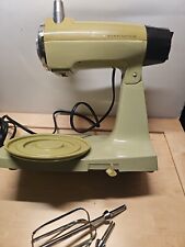 VTG Sunbeam Mixmaster Stand Mixer 1-7A 12 Speed  & 2 Beaters Avocado picture