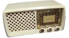 VINTAGE SEARS  SILVERTONE 2016  IVORY AM TUBE RADIO WORKING CLEAN  picture