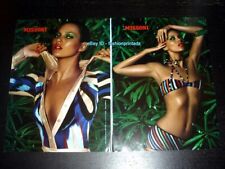 MISSONI 4-Page Magazine PRINT AD Spring 2004 KATE MOSS sexy cleavage abs picture