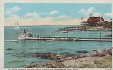 Postcard Ferry Landing and Corinthian Yacht Club Marblehead Neck MA  picture