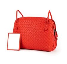 Bottega Veneta Intrecciato Nodini Coral Nappa leather Crossbody Bag. AUTHENTIC picture