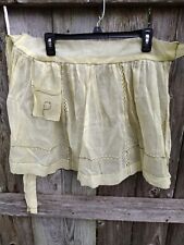 Vintage Mid Century Organza Sheer Hostess Apron With Rickrack / Pockets picture