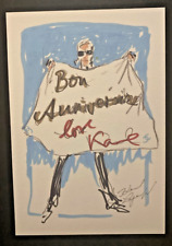 Happy Anniversary (Bon Anniversary) Karl Lagerfeld CHANEL Blank Card + sticker picture