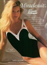 MIRACLESUIT Bikini swimsuit Magazine Print Ad  Sexy swimwear Bra Summer 1994 picture