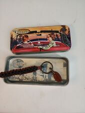 VTG 1990's Fossil Braided Keychain Made In Turkey , In Tin Box Made In USA picture