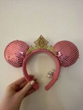 Disneyland Disney Parks VERY RARE Pink princess sequin headband ears picture