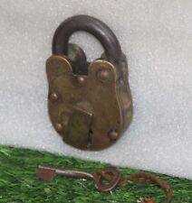 1930'S Old B No. 3788 Engraved Lion Handcrafted Padlock, Nice Patina 5044 picture