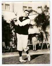 BABE RUTH PLAYING GOLF - VINTAGE PHOTO - AMERICAN FOOTBALL - BROWN BROTHERS picture